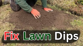 How To Fix Lawn Dips While Fixing Your Tired Lawn [upl. by Coe]