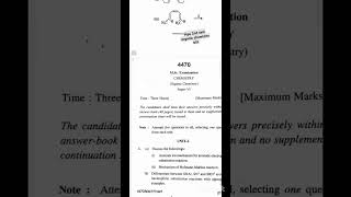 2nd sem organic chemistry paper hpuhpu hpuexam trending youtubeshorts exampreparation [upl. by Aserehc]