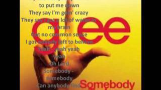 Glee  Somebody to Love  Lyrics [upl. by Prevot]