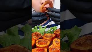 Delicious Beef Bone Marrow with Spicy Chinese Sauce mukbang asmr eating viral [upl. by Elawalo]