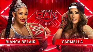 Bianca Belair Vs Carmella  WWE Raw 06032023 En Español [upl. by Refinnaj425]