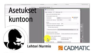 Asetukset kuntoon  CADMATIC Electrical 2024 [upl. by Gridley4]