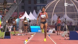 Meeting de Marseille 2018  Eloyse Lesueur avec 680 m à la longueur [upl. by Euqram]