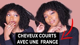 Cheveux Crépus Courts avec une FRANGE I Je coupe une frange [upl. by Higgins]