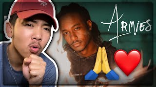 CHRISTIAN HIP HOP RAPPER KB  Armies Lyric Video REACTION 🙏❤️ [upl. by Jollanta]