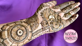 New Dubai henna design for hands 2024  Heena Vahid [upl. by Leva]