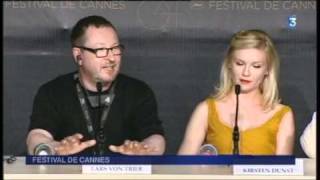 FESTIVAL DE CANNES 2011 les interviews  Conférence de presse  Lars Von Trier quot Je suis un naziquot [upl. by Aruat]