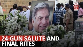 Ratan Tata Funeral 24Gun Salute and Final Rites at Worli Crematorium – Hindu or Parsi Traditions [upl. by Aninad781]