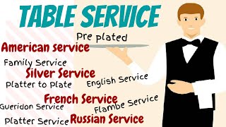 Table Service American Service SilverEnglish service French Service Russian Gueridon Service [upl. by Heise]