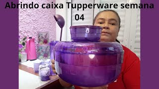 Abrindo caixa Tupperware semana 04 vitrine 01😍 [upl. by Naryt]