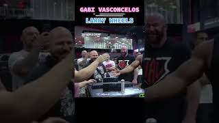 GABI VASCONCELOS vs LARRY WHEELS🔥😈 shorts armwrestling viral [upl. by Stahl]