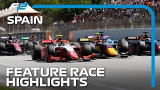 F2 Feature Race Highlights  2023 Spanish Grand Prix [upl. by Rego]