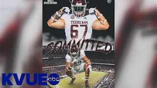 Westlakes TJ Shanahan commits to Texas AampM  KVUE [upl. by Salas]