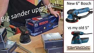 Big sander upgrade Bosch 6 inch vs 5 inch random orbit sander [upl. by Yeung]