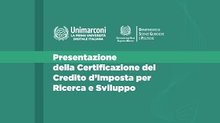 Presentazione della Certificazione del Credito d’Imposta per Ricerca e Sviluppo [upl. by Yeoj]