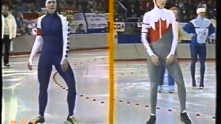 Winter Olympic Games Calgary 1988  500 m Grenier  Haringa [upl. by Humberto]