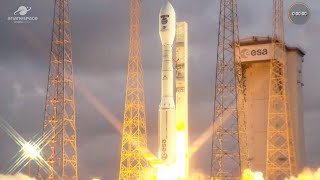 Blastoff VegaC rocket launches Sentinel1C satellite in return to flight [upl. by Ahen1]