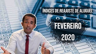 Reajuste de Aluguel Calculo para Pagamento em Fevereiro de 2020 [upl. by Penoyer]