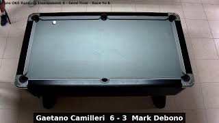 Gaetano Camilleri vs Mark Debono  Euro O60 Ranking Tournament 4  Semi final [upl. by Hospers14]