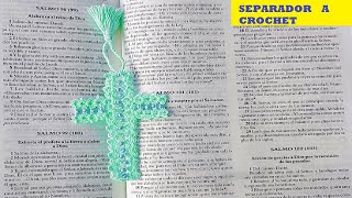 SEPARADOR de hojas a CROCHET para LIBROS 📚 [upl. by Rekab]