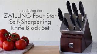 ZWILLING Four Star Self Sharpening Knife Block Set [upl. by Frederic]