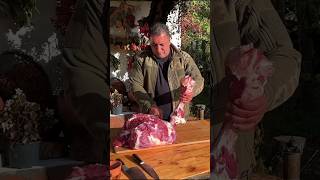 Hey there I show you the incredible method of cooking a huge beef leg 4K HD VIDEO  foodreviewshow [upl. by Nyletac]