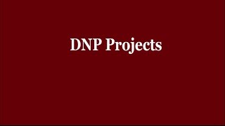 DNP Projects [upl. by Anuahc883]