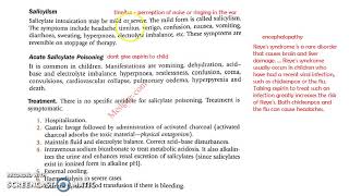 Pharmacology 401 d NSAIDs 4 Pharmacokinetics Aspirin Salicylates Salicylism Reye syndrome poisoning [upl. by Yahc]