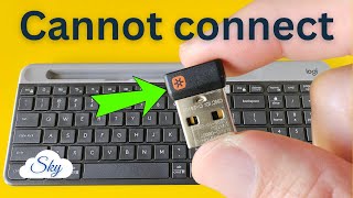 How to fix Logitech K580 USB Receiver connection using Logitech Unifying Software [upl. by Accebber]