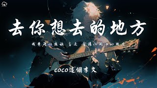 coco這個李文  去你想去的地方「我覺得你應該 去交 會讓你開心的朋友」【動態歌詞PinyinLyrics】♪ [upl. by Neyrb537]