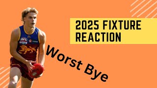 Reacting to 2025 Fixture  5 STRAIGHT BYES  Supercoach 2025 [upl. by Teyugn]