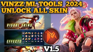 VINZZ ML TOOLS 2024 NO PASSWORD  INJECTOR ML  APK UNLOCK ALL SKIN MOBILE LEGENDS [upl. by Daffie]