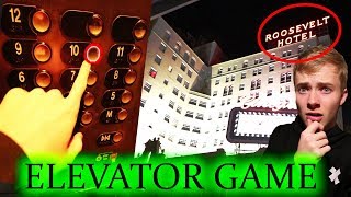 PLAYING THE ELEVATOR GAME in HAUNTED HOTEL  3am CHALLENGE  Sam Golbach [upl. by Amby]