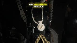 Best Rapper Pendant Made NAS Iced Out Diamond Necklace  Review By Harlembling [upl. by Adnek191]