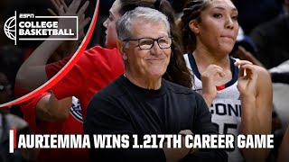 UConn’s Geno Auriemma becomes alltime wins leader 👏 🏀  ESPN College Basketball [upl. by Yojal]