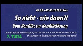 Vom Konflikt zur Konfliktlösung Teil1 mit DrGlasl und WBartussek [upl. by Thornton]