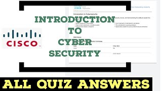 CISCO Introduction to Cyber Security  All Quiz Answers  CISCO  Networking Academy [upl. by Nylssej]