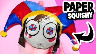 Easy POMNI DIGITAL CIRCUS PAPER SQUISHY  HOW TO MAKE [upl. by Checani864]