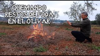 QUEMAR restos de poda de olivos en el Huerto [upl. by Jeno236]