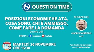 Posizioni economiche ATA cosa sono chi è ammesso come fare la domanda [upl. by Gnak]