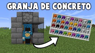 MINECRAFT GRANJA DE CONCRETO 117 10000 POR HORA ✅ [upl. by Firahs]