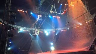 Worlds best trapeze act FIVE somersaults one flight [upl. by Ariom676]