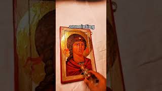 Iconographer only paints icon art catholic orthodox [upl. by Care]