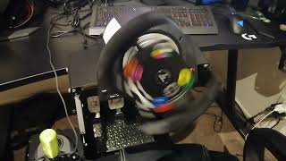 Thrustmaster TGT2  TM Open Wheel add on  startup [upl. by Harras434]