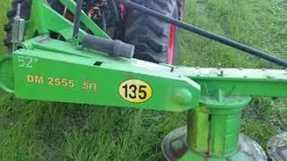 Agromaster DM2555 and Ranch Rite 135 Drum Mower [upl. by Featherstone]