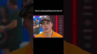 Oscar Piastri post qualifying interview  Singapore Grand Prix 2024 [upl. by Feilak200]