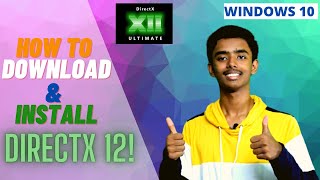 HOW TO DOWNLOAD amp INSTALL DIRECTX 12  HINDI  2020  3 MINUTE PROBLEM SOLVER EPISODE 2 [upl. by Cuttler]