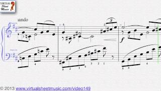 Jules Massenets Meditation from Thais for piano sheet music for Piano Solo  Video Score [upl. by Danais182]