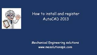 Autocad 2013 installation process [upl. by Naawaj]