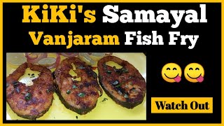 Fish Fry Recipe Tamil  Vanjaram fry in Tamil  Meen Varuval  with English Subtitles [upl. by Audi]